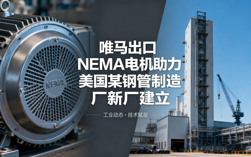唯马出口NEMA电机助力美国某钢管制造厂新厂建立